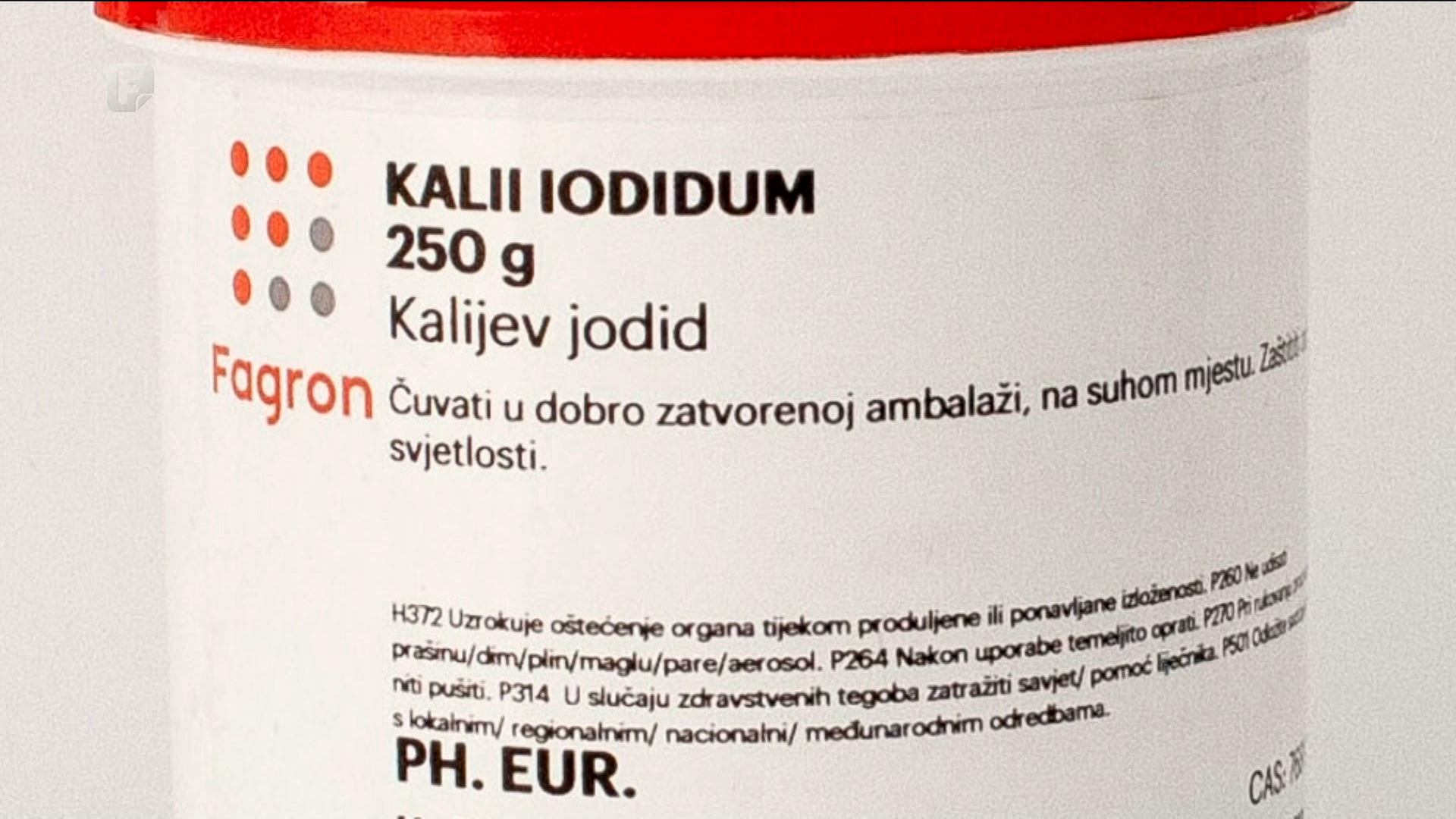 Komora magistara farmacije: Kalijev jodid se nikako ne bi trebao uzimati napamet